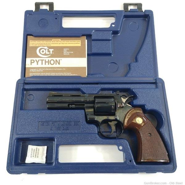 .357 Mag. Colt Python 357 Magnum Mfg 1974 Revolver Snake 4” Barrel Penny Auction OSGEM1563