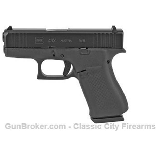 Glock G43X 43X Black 9mm 2-10rd Mags 3.4in PX4350201 3 inch " barrel
