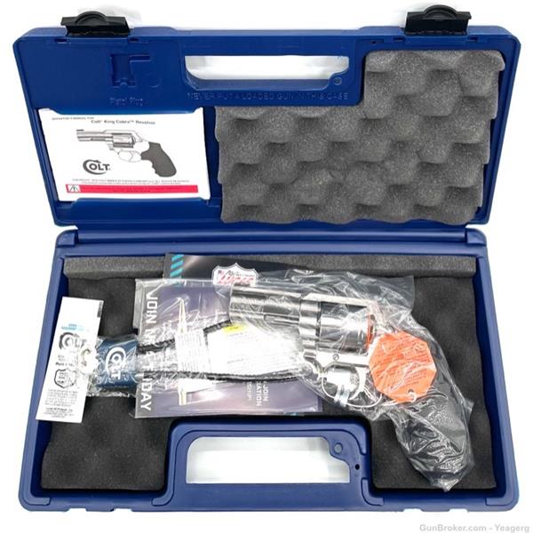.357 Mag. Factory New Colt King Cobra 3” Bbl Magnum Stainless NO RESERVE 098289001283 3 inch " barrel