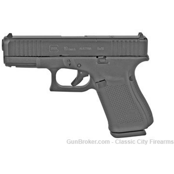 9mm Luger G19 M.O.S. Glock Gen 5 19 MOS 15rd 4.02" Marksman BBL 3 Magazines *Free Shipping* 4 inch " barrel