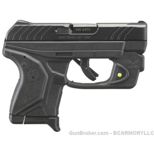 .380 ACP LCP II NEW IN BOX - RUGER, LCPII, Viridian GRN Laser, 380ACP, 6RD 736676137114