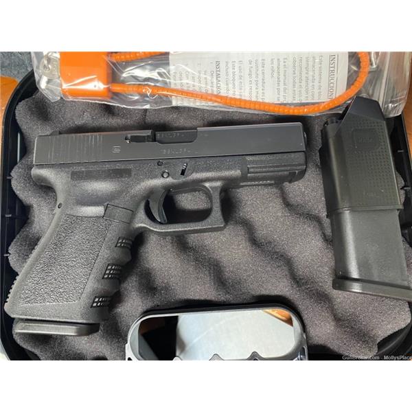 9mm Luger PENNY AUCTION! Glock G19 GEN3 (2)10RD MAGS 9MM Pistol PI1950201 764503195020