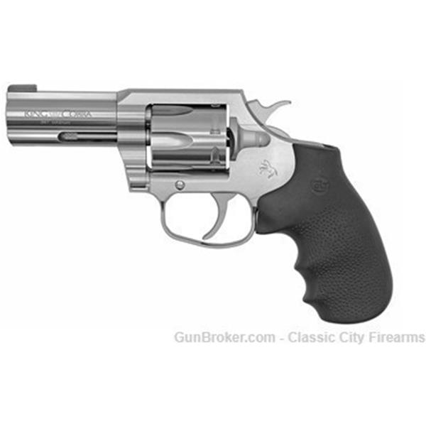 .357 Mag. Colt King Cobra 3" Lug BBL 6rd Revolver SS Finish w Hogue Grips 3 inch " barrel