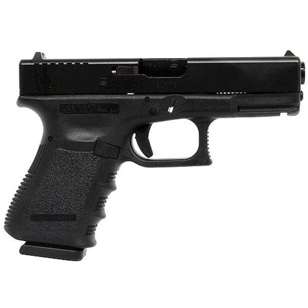 G19 Glock, 19 Gen3, Safe Action, Compact, 9mm, 4.02" Barrel, 15+1 Round, 2 Magazines, Black 764503502194