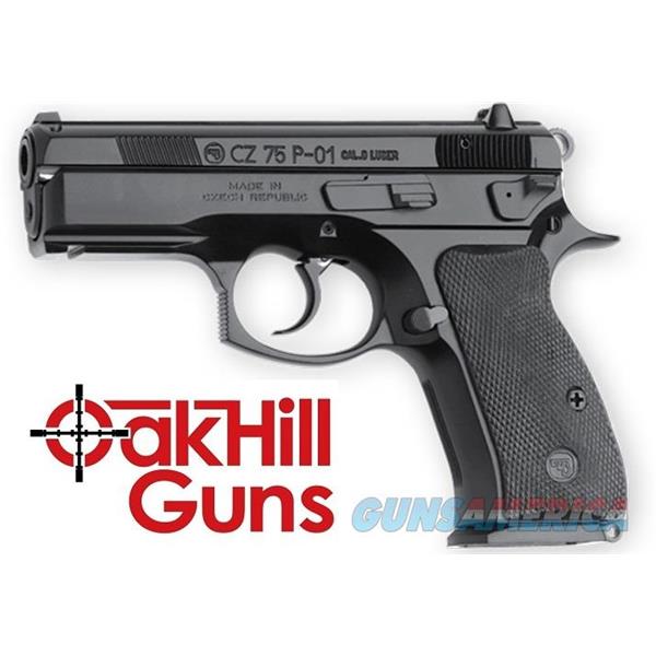 9mm Luger CZ-USA 75 P-01 Compact LW Rail 14 Rd Decocker 91199 *NEW 806703911991