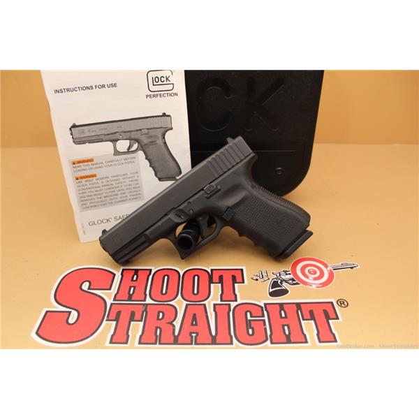 9mm Luger G19 GEN4 Glock 19 Gen 4 w/Case 9MM 4" NoCCFees inch " barrel