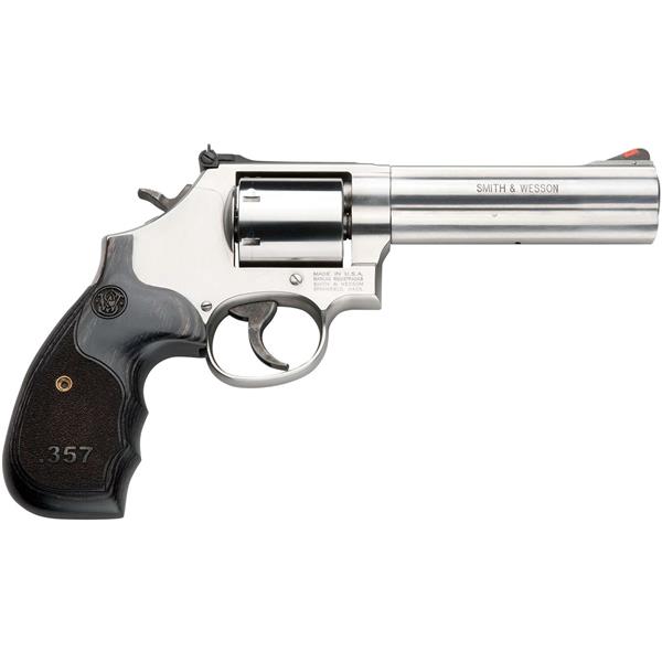 Smith & Wesson / S&W 150854 686 Plus Single/Double 357 Magnum 5" 7 rd Wood Grip 022188145144