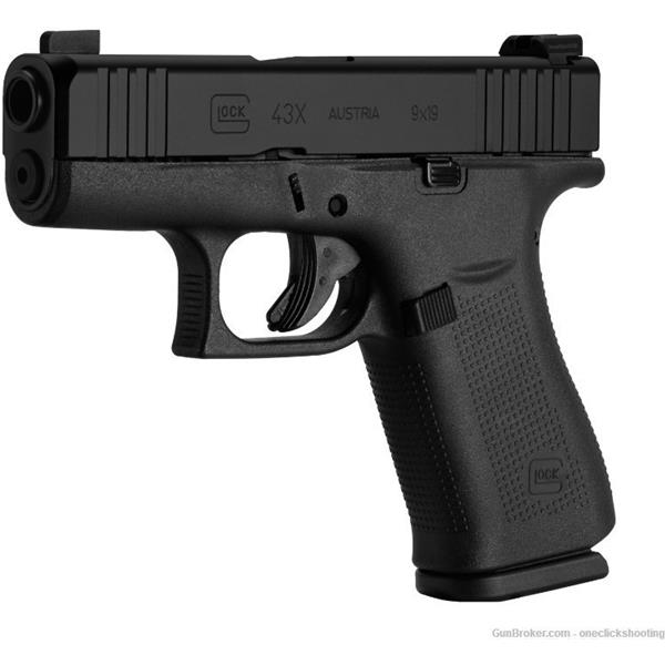 9mm Luger Glock G43X 43X 43 X PX4350201 9MM 3.41" 43x 764503037894 3 inch " barrel