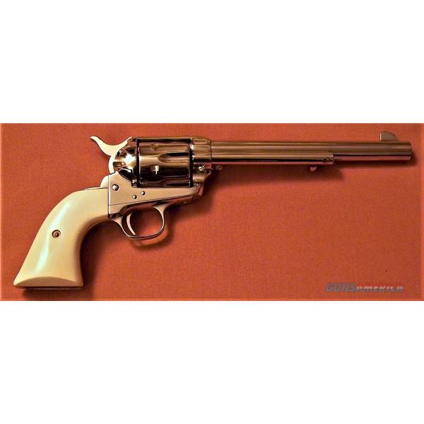 .44-40 (.427) Colt 1st Generation Single Action Army SAA FRONTIER SIX-SHOOTER Nickel 7.5” Barrel, Cased, c. 1916 1873
