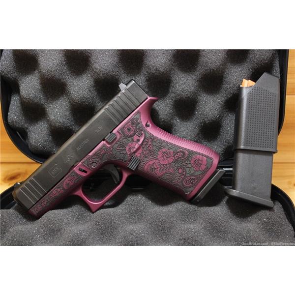 9mm Luger G43X NIB Glock 43X Black Cherry/Rose PENNY AUCTION 3 inch " barrel
