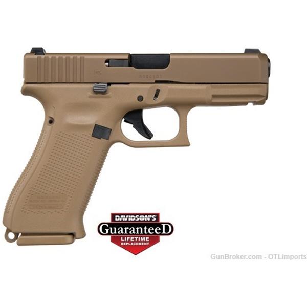 9mm Luger G19X Glock 19X Coyote Finish with 3 Magazines 764503026911 PX1950703 4 inch " barrel