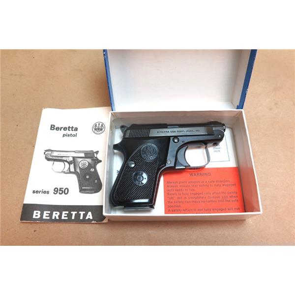 .25 Caliber (6.35mm) Beretta Model 950BS ACP No Reserve 2 inch " barrel