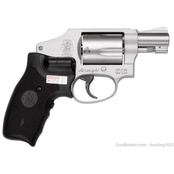.38 Special +P 642CT Smith & Wesson / S&W SMITH WESSON 642 REVOLVER W/CT LASER GRIP, .38SPL+P, 5RD, #163811 022188638110 2 inch " barrel