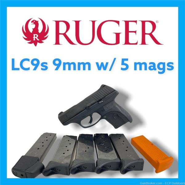 9mm Luger Ruger / Sturm, & Co. LC9s 3" 7rd 8rd - 5 Magazines 3 inch " barrel