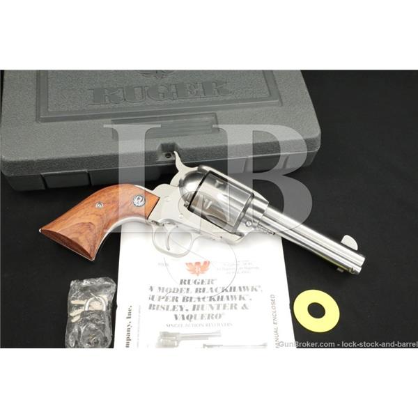 Vaquero Stainless Ruger / Sturm, & Co. Old Model 00554 KBNV-45 .45 Colt Revolver, MFD 2001