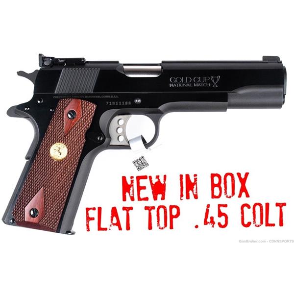 .45 ACP 1911 Gold Cup National Match Colt Series 70 MK IV FLAT TOP .45ACP COLO5870A1 5 inch " barrel
