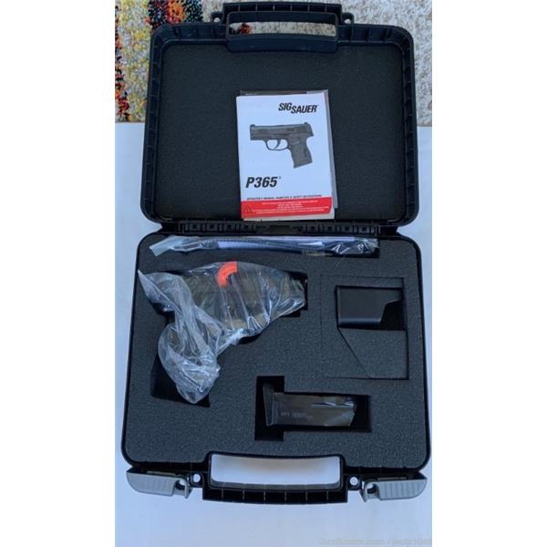 9mm Luger Sig Sauer P365 Nitron Semi Auto Micro Compact Pistol w/ Manual Safety 9 MM 798681599479 365-9-BXR3-MS 3 inch " barrel