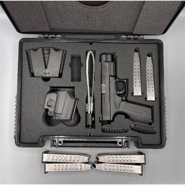 9mm Luger Springfield Armory XDM 4.5" Pistol 6 Magazines Gear Up Package XD M XD9 706397882587 XDM9201HCSP