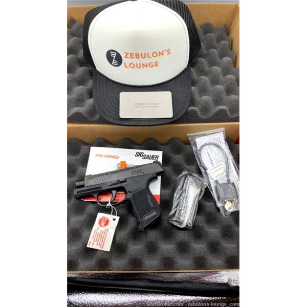 9mm Luger CPO Red Box Sig Sauer P365 Standard Night Sights 10rd Mags 3.1" 798681624249 11022021 UD365-9-BXR3-1