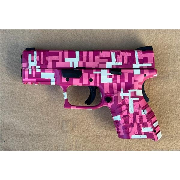 9mm Luger XD(M) Springfield Armory XDM 3.8 with Pink Digital Cerakote penny NR 3 inch " barrel