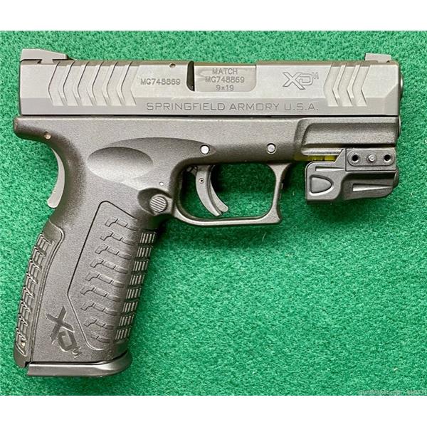 9mm Luger Springfield Armory XDM Compact Pistol 20 Rounds with Laser 4 inch " barrel