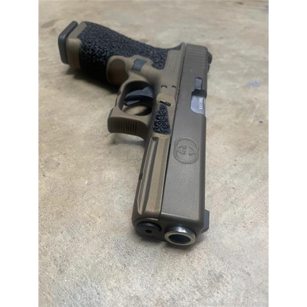 .40 S&W Glock 22 VTAC Battleworn “GUCCI “ engraved and polished G22