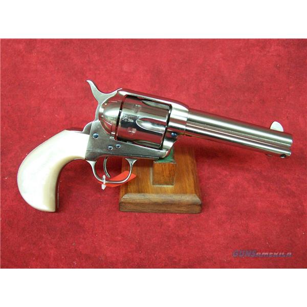 .357 Magnum Uberti 1873 Cattleman "Doc" NM Mag 4.75" Nickel Barrel Pearl Grips(356724)