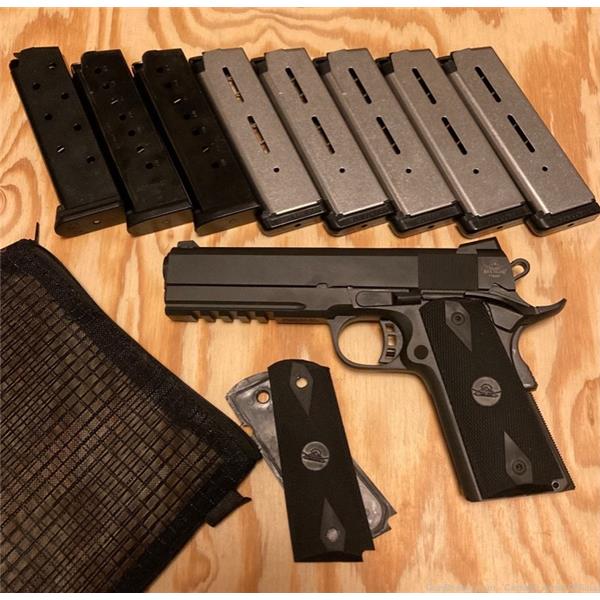 .45 ACP M1911 Rock FS Tactical Armscor/Rock Island Armory RIA 1911 45 Auto w/ 8 Mags Wilson Combat 5 inch " barrel