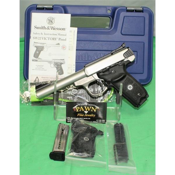 .22 LR Smith & Wesson / S&W NIB SMITH WESSON SW22 VICTORY TARGET, .22LR, 5.5" BRL, 10 RND (11536) 022188868319 G-I-23538 5 inch " barrel