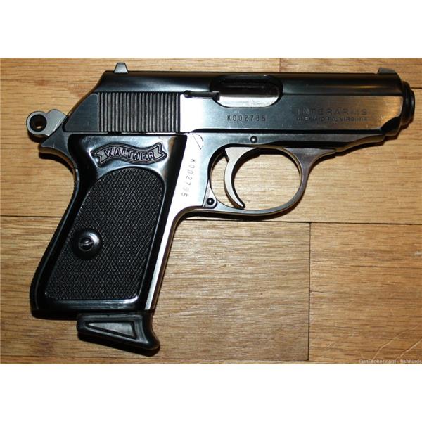 Walther Arms Interarms PPK 9MM kurz / .380 ACP Semi-Automatic Pistol 3 inch " barrel