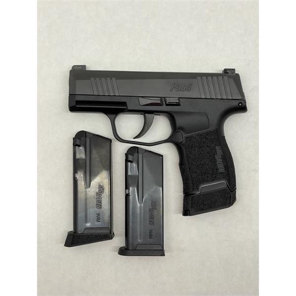 9mm Luger Sig Sauer P365 3.5" Barrel 3 Mags With Case Penny! NR! inch " barrel