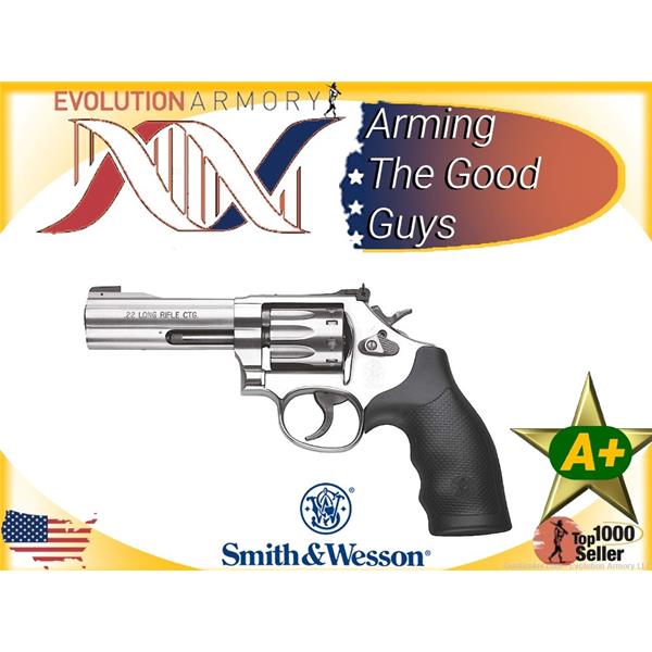 .22 LR Smith & Wesson / S&W 160584 617 22 10rd 4" Stainless Revolver 022188605846 4 inch " barrel