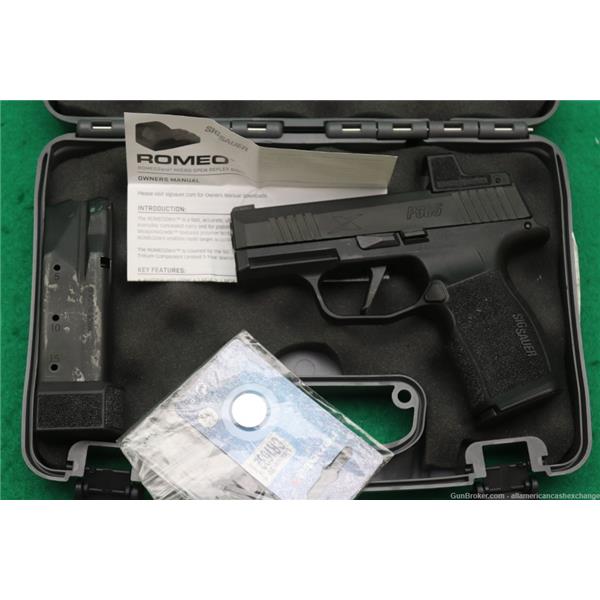 9mm Luger SIG SAUER Model P365 Pistol with ROMEO Sight 9 mm