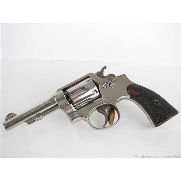 .38 Spl. 10 Smith & Wesson / S&W 1905 M&P British Proof Marks Revolver 38spl Nickel C&R Thomas Laney 31 7-3