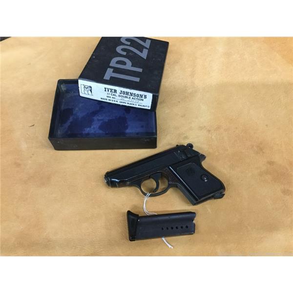 .22 LR Iver Johnson 22 TP22 pistol tp gun + box da Walther ppk clone vintage TP