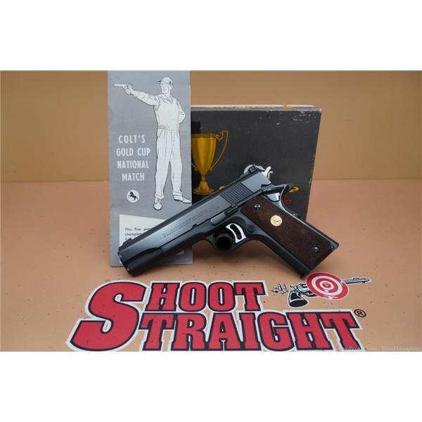 .45 ACP Colt 1911 Gold Cup National Match .45ACP 5" w/Box 1968 Production NoCCFees 5 inch " barrel