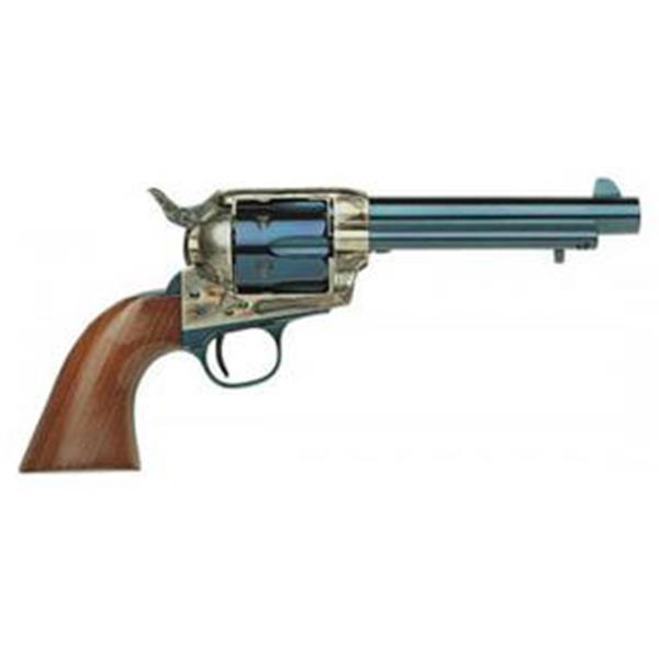 Taylors Firearms, 1873 Uberti, 45 LC, 4.75" Barrel, 6 Round, Walnut Grips, Charcoal Blue Finish 839665009796