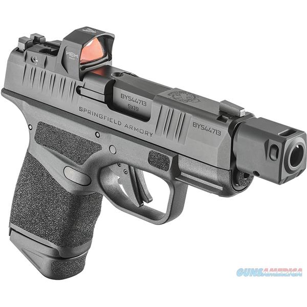 9mm Luger SPRINGFIELD ARMORY Springfield Hellcat Micro-Compact RDP 3.8" 13+1, 11+1 with Hex Wasp Red Dot NEW ( HC9389BTOSPWASP)