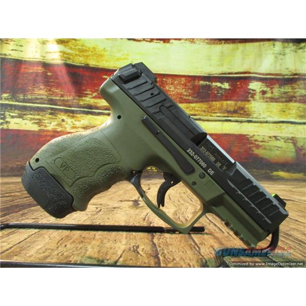 9mm Luger HECKLER & KOCH USA Heckler Koch HK VP9SK Sub Compact OD Green 3.39" 10+1, 13+1 NEW (81000647)
