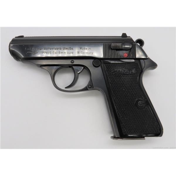 .380 ACP Walther Arms 1974 PPK/S Blued Pocket Pistol West Germany James Bond 3 inch " barrel