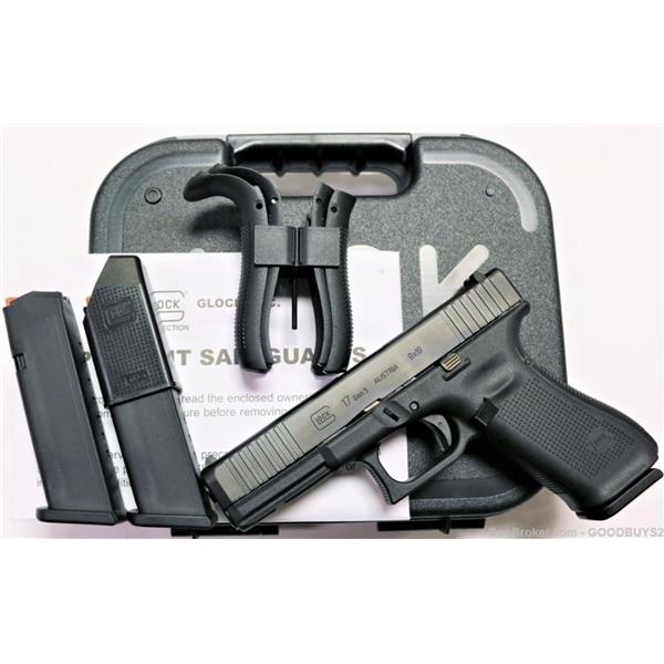 9mm Luger GLOCK 17 GEN 5 PA175S203 17RD MAGS 9MM GEN5 NIB G17 SALE 4 inch " barrel