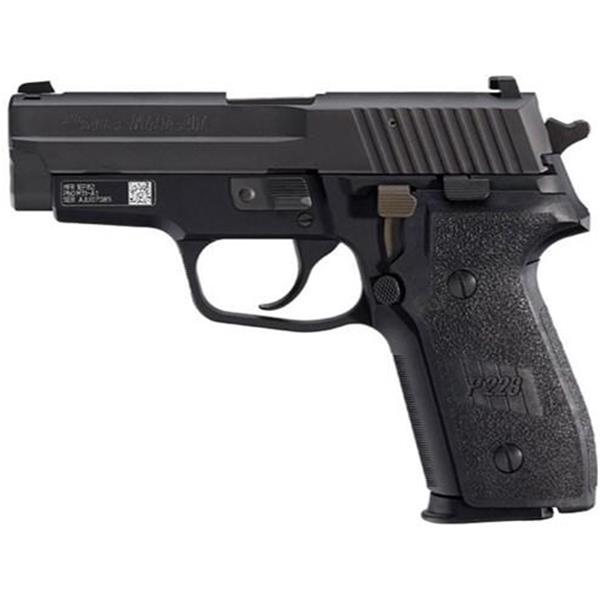 M11A110 Sig Sauer M11-A1 9mm 10rd P229 Compact M11-A1, Single/Double Luger 3.9" 10+1 Black Polymer Grip Nitron Stainless Steel 798681453160