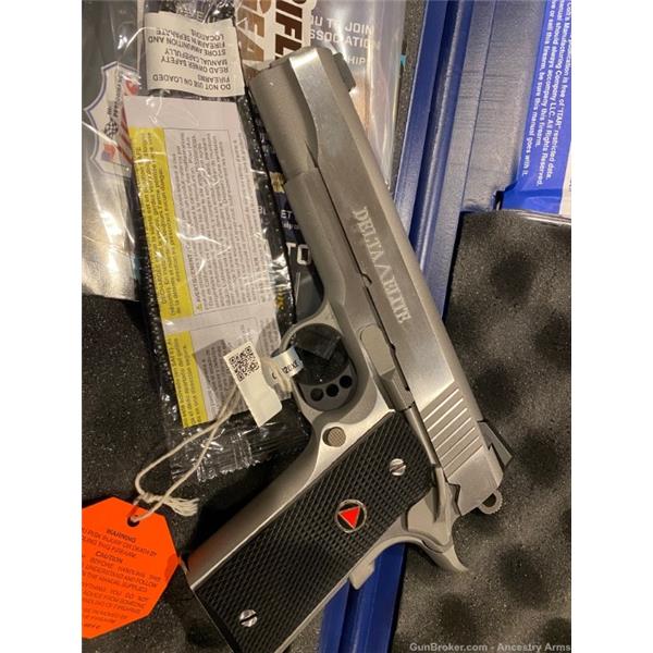 1911 Delta Elite New Unfired NIB Colt 10mm Stainless 5 inch " barrel 0202XE
