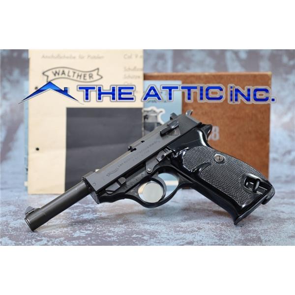 9mm Luger Walther Arms WALTHER P38 9MM WITH FACTORY BOX & TEST TARGET MADE IN GERMANY