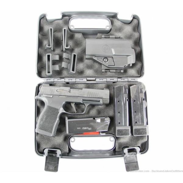 9mm Luger P365X Sig Sauer SIG P365 XL TACPAC 9MM 3.7IN 12/15+1 MS HOLSTER 798682658847 3 inch " barrel 365XL-9-BXR3-MS-TACPAC
