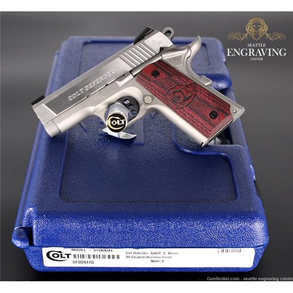 .45 ACP Colt Defender 1911 45 Stainless 7+1 3" O7000XE 098289111203 3 inch " barrel
