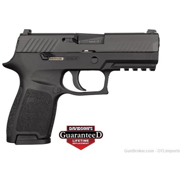 9mm Luger P320 Compact Sig Sauer Nitron w/ Two 15 Round Mags and Life Warranty P320C 798681505951 320C-9-B 4 inch " barrel