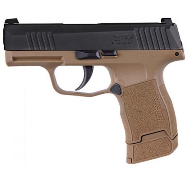 Sig Sauer, P365, Striker Fired, 9mm, 3.1", 12+1 Round, Black Slide, Flat Dark Earth Grip 798681650897