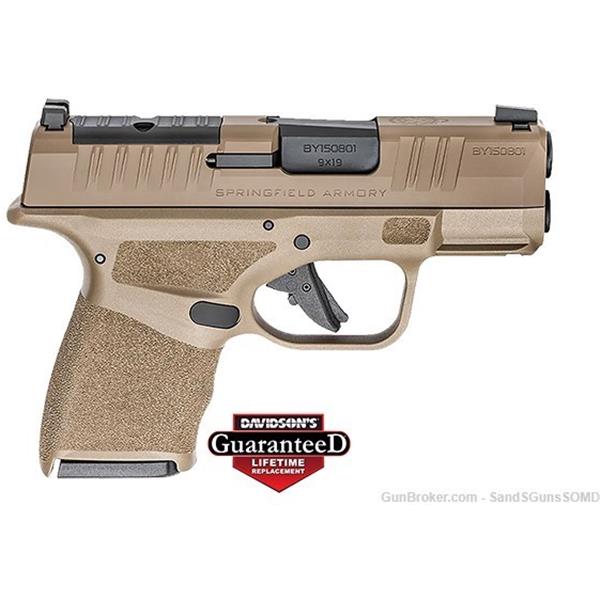 9mm Luger LOOK! SPRINGFIELD ARMORY HELLCAT OSP FDE 9MM SEMI AUTO PISTOL NEW!