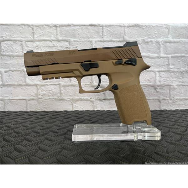 9mm Luger SIG SAUER P320 M17 4.7in 21+1 9MM COYOTE TAN w/MS 798681582686 320F-9-M17-MS